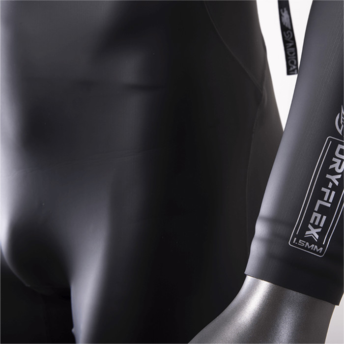 2023 HO Sports Syndicate Dry-Flex 1.5mm Long Sleeve Back Zip Shorty Wetsuit HA-WET-SYN-LS - Black